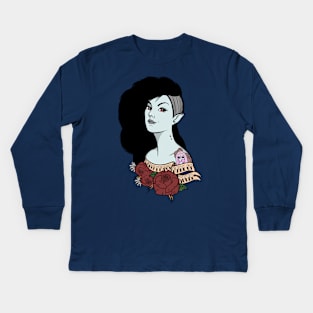 Adventure Time - Inked Vampire Kids Long Sleeve T-Shirt